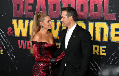 NEW YORK, NEW YORK - JULY 22: Blake Lively and Ryan Reynolds attend the Deadpool & Wolverine World Premiere at the David H. Koch Theater on July 22, 2024 in New York City. (Photo by Noam Galai/Getty Images for Disney)